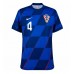 Maillot de foot Croatie Josko Gvardiol #4 Extérieur vêtements Europe 2024 Manches Courtes